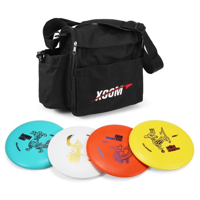 5 PCS Discs Golf Pro Set With Storage Bag Distance Driver