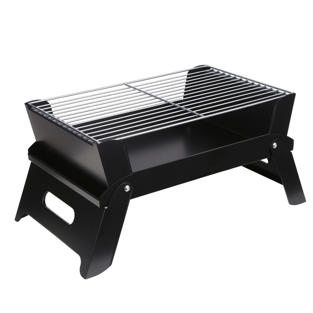 Portable Folding Charcoal Grill Stainless Steel Cooking