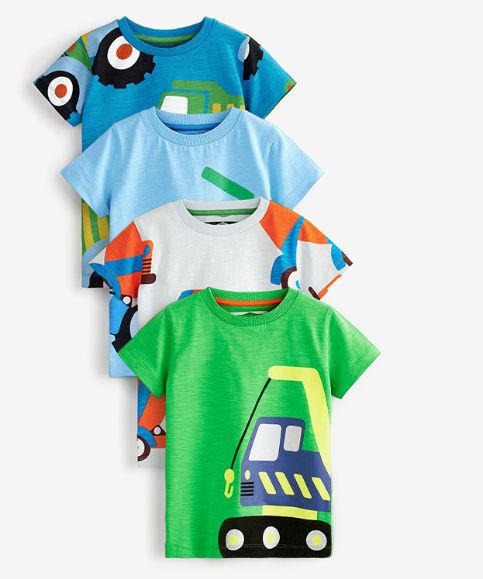 4 In 1 Boys Short Sleeve T-shirt