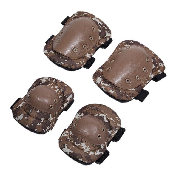 Protector Elbow Hunting Knee Adult Sports 4 Pcs Military