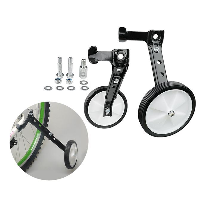 Universal Bike Stabilisers Wheel Kids Cycle Training Wheels For Black