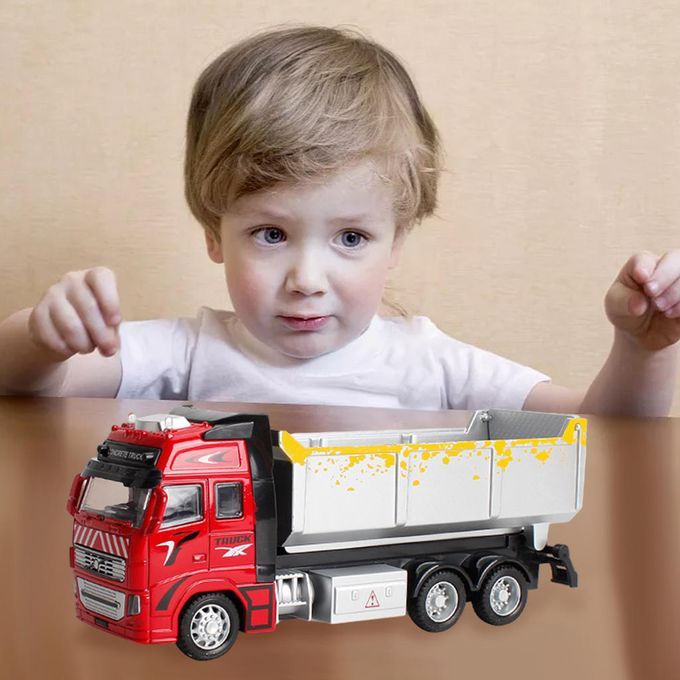 Metal Play Models Mixer Truck Age 3-7 Boys Gifts Red Dump Truck