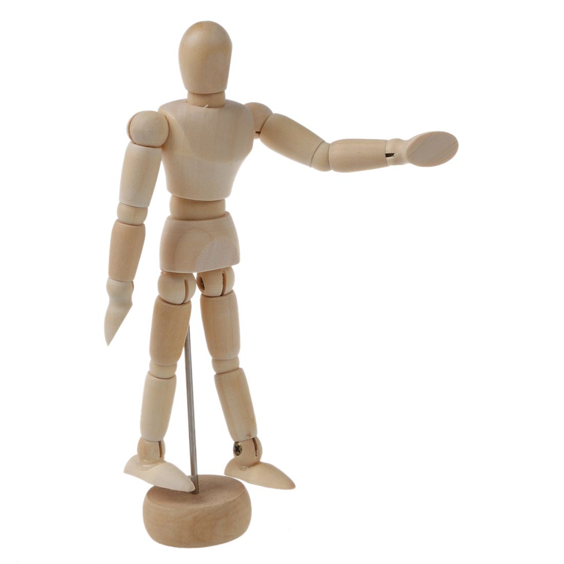4.5 Inch Wooden Male Artist Manikin Jointed Mannequin Hand