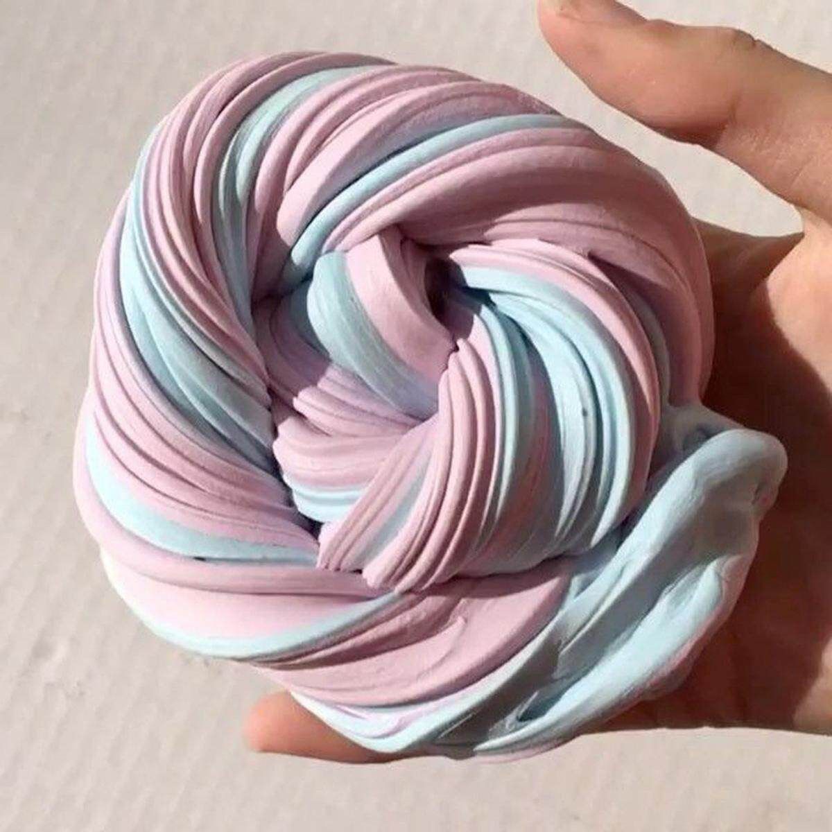 AU Fluffy Strechy Slimes Pink Unicorn Floam Slime Stress Relief Toy DIY #1 Powder Blue