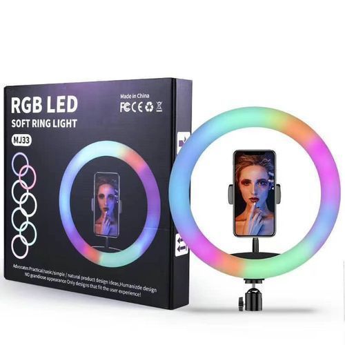 RGB 10 Inches Selfie Ring Light With Stand