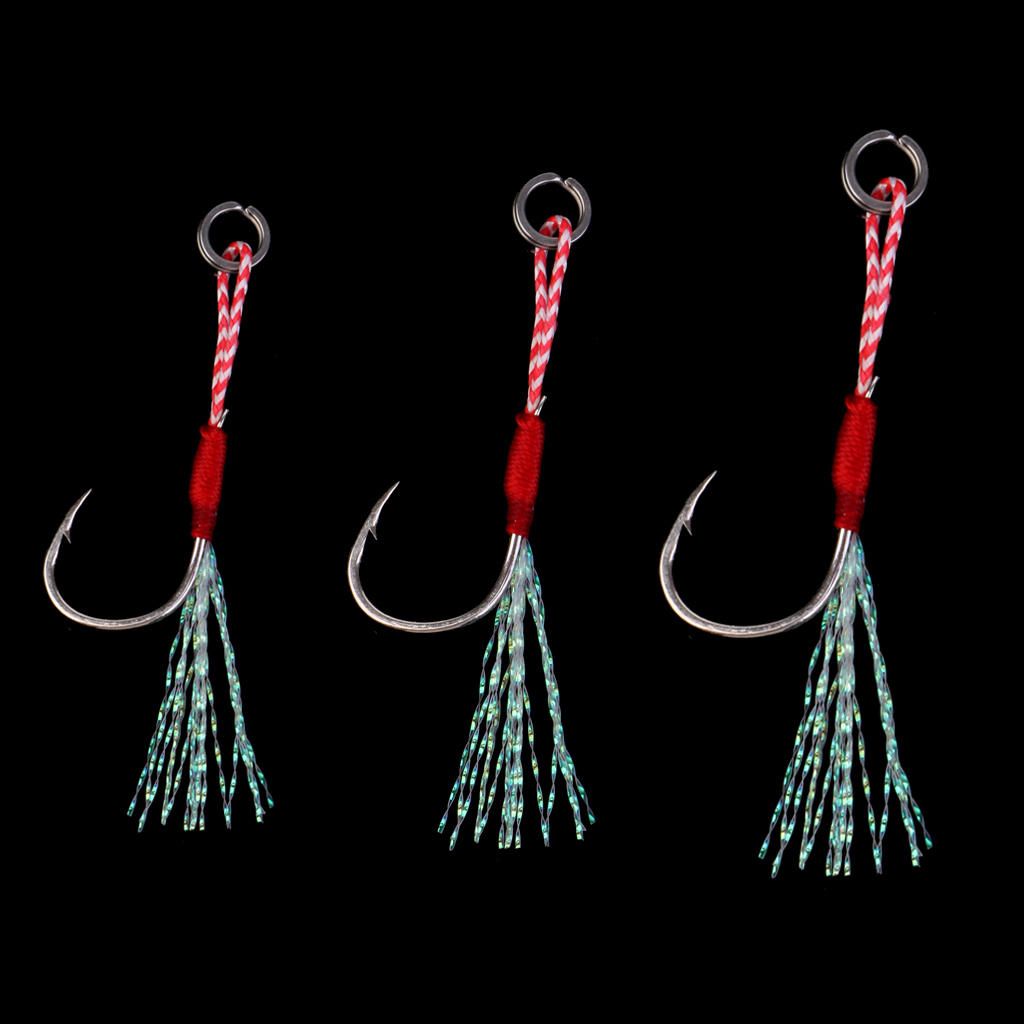 Hi-carbon Assist Hook  Jig Hook Live Baits Hooks Fishhook 13#