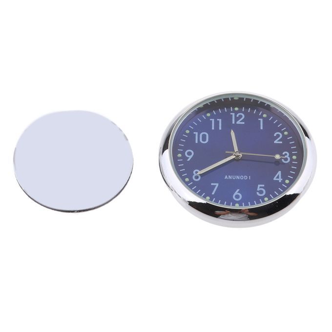 Car Dashboard Clock Classic Table Quartz Clock Stick Fluorescent Blue