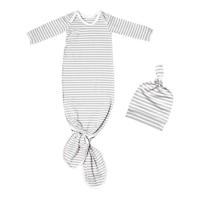 Infant Baby Sleeping Bag Sack 0-6 Months Grey Stripe