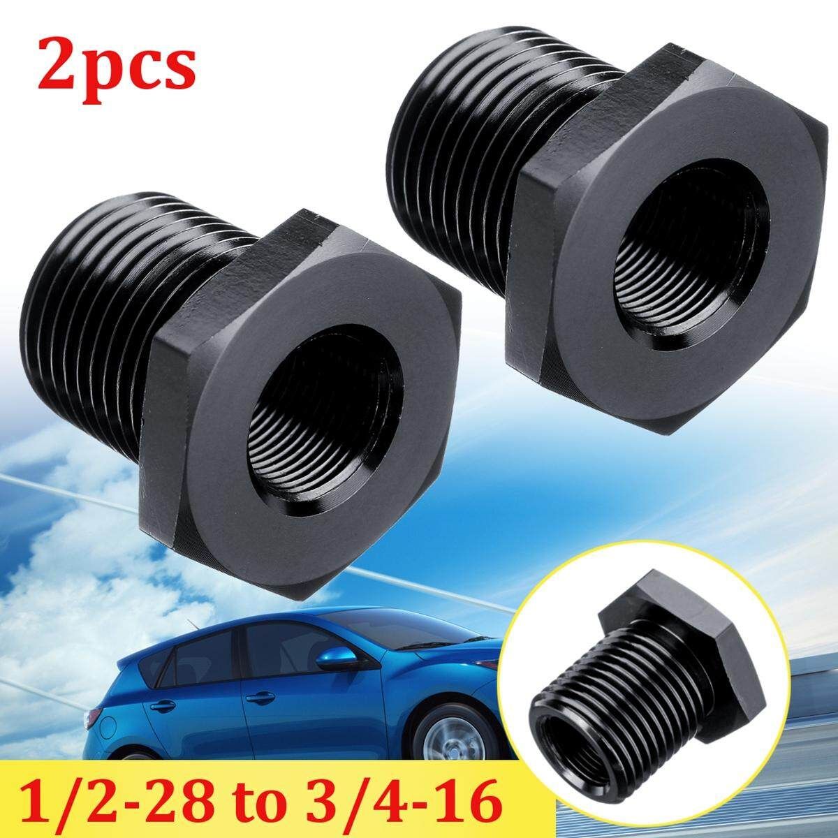Pair Oil Filter Adapter 1/2-28 3/4-16 Threaded Automotive Solvent Trap Frame