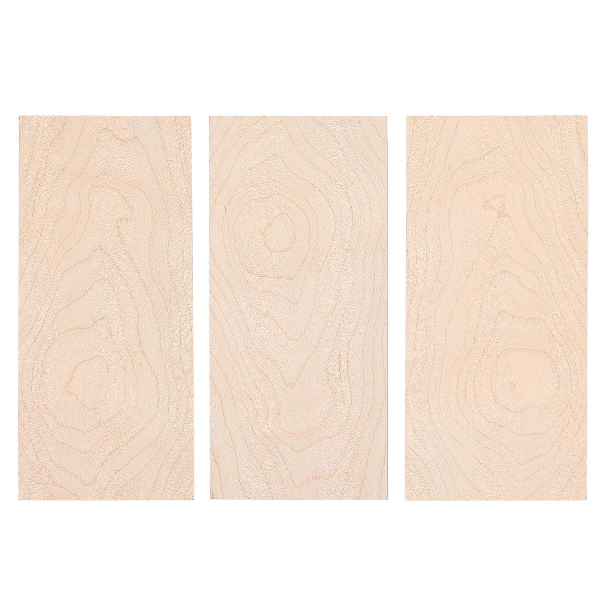 Muspor 3 Pcs Guitar Head Veneer Guitar Veneer Guitar Head Plate Neck Shims Maple Wooden Guitar Headplate DIY Replacement for Luthiers DIY Work Guitar Head Veneers Guitar Neck Shims