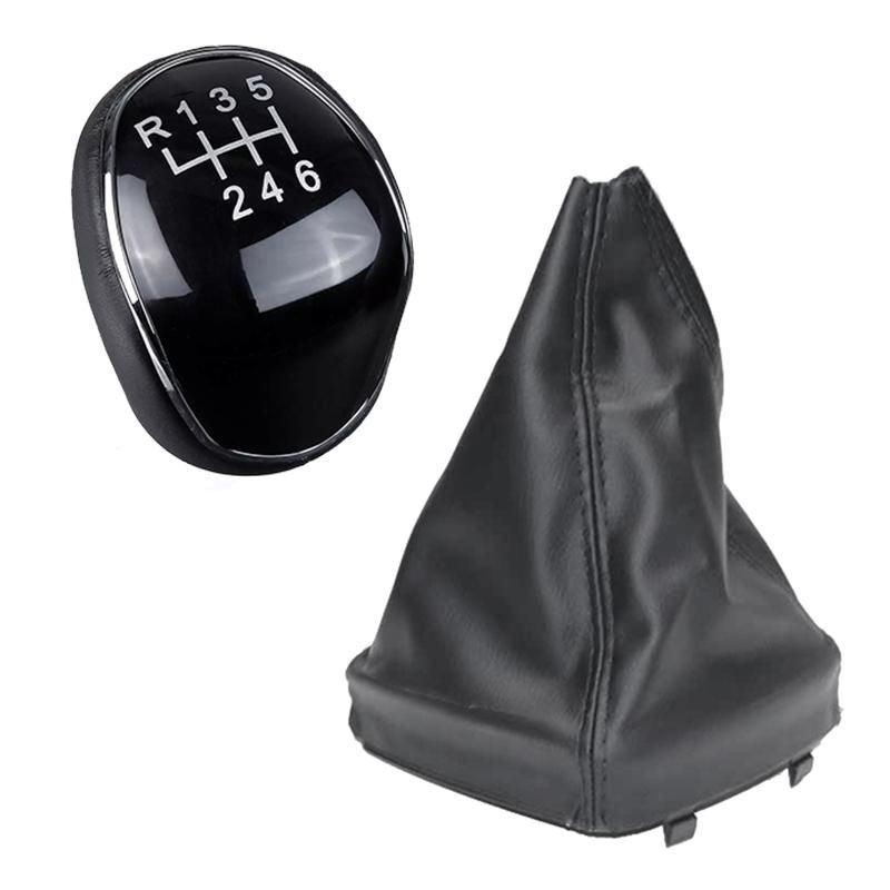 6 Speed Leather Gear Shift Knob for Ford Mondeo IV S-MAX