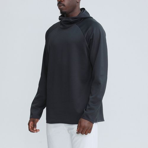 Men's Long Sleeve Hooded Sports Sweatshirt Stand Collar FashionTop