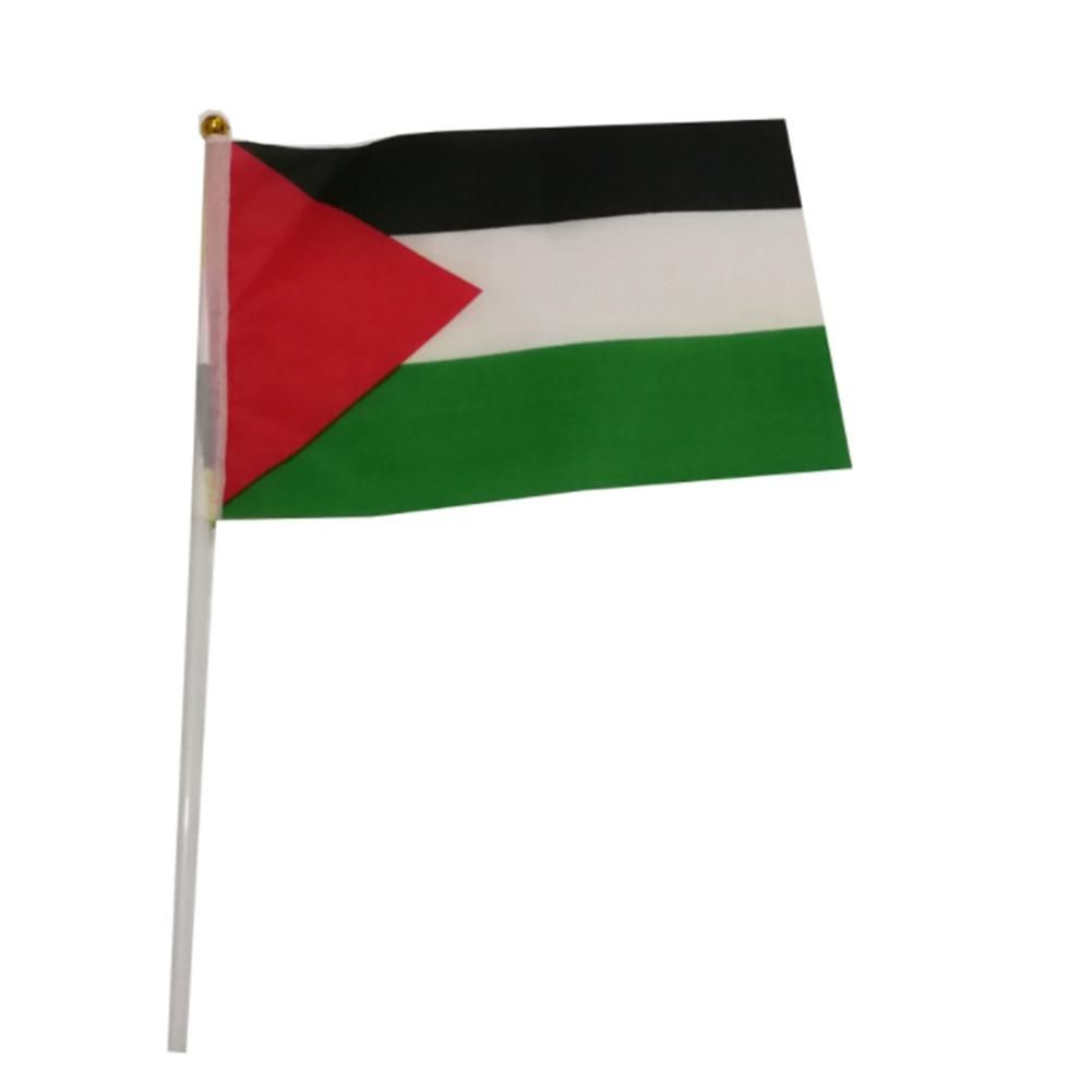 Palestine National Flag 14X21cm Gaza Palestinian Car Flag Polyester Car Window Decoration Banners