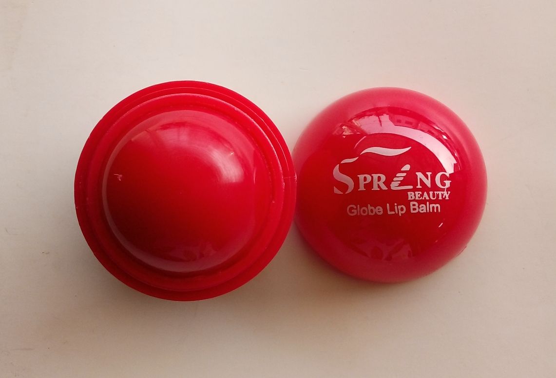SPRLNG BEAUTY GLOBE LIP BALM, RED COLOUR