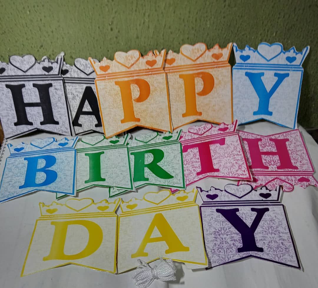 Beautiful HAPPY BIRTHDAY Party Banner 