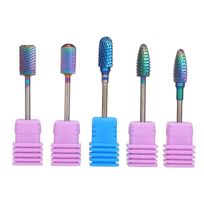 5pcs Nail Drill Bits Cuticle Cleaner Dust Drill Rotary