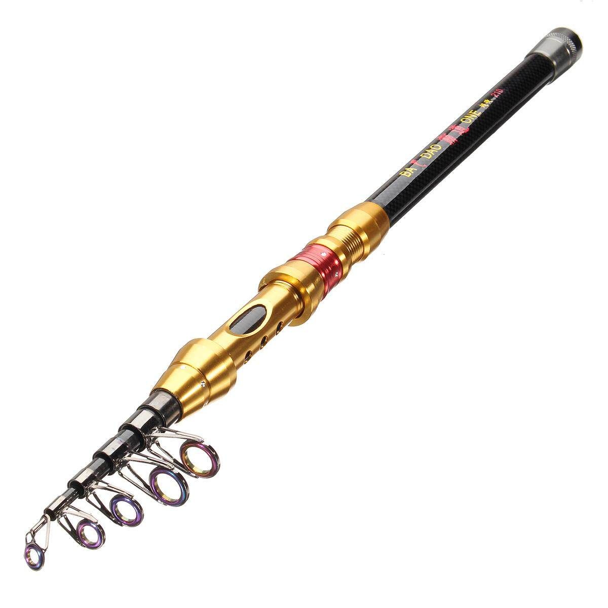 Carbon Fiber Portable Rod With Sea Travel Pole Ultra-Light 2.1M