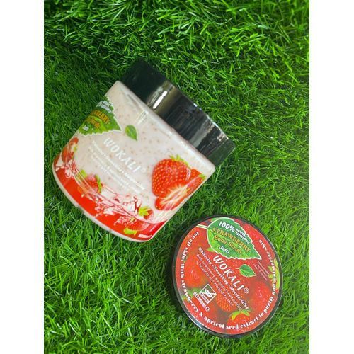 Wokali Lighting,smoothing,moisturizing Spa Salt/ Scrub With Strawberry And Apricot...