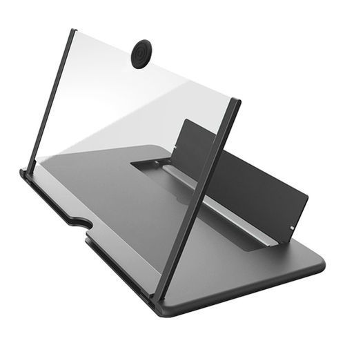 14-inch Mobile Phone Screen Magnifier Pull-out Creative Stretch 3d Mobile Phone Magnifying Glass Bracket Amplifier Black