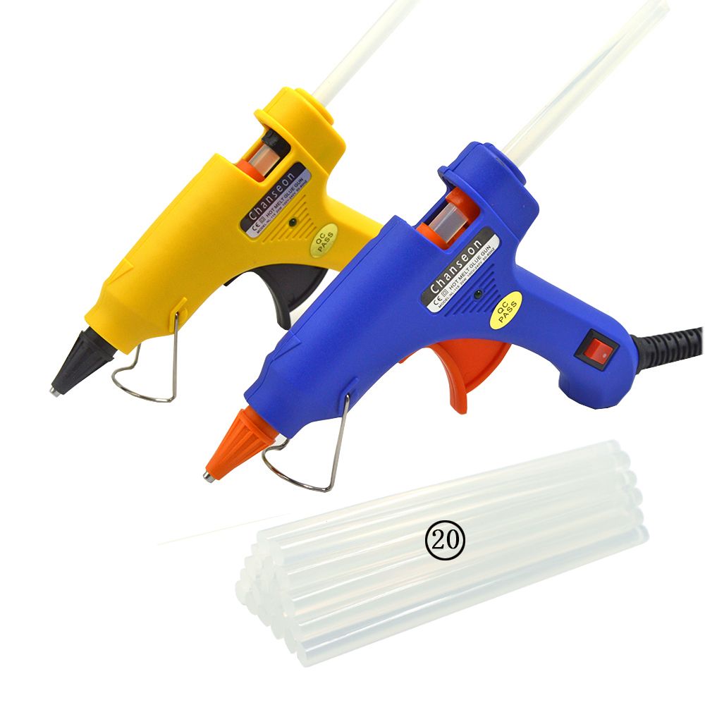 20W Mini Hot Melt Glue Gun With 7mm Glue Sticks