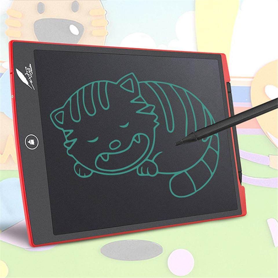 12'' Digital LCD Writing Drawing Tablet Board Pad Kids Notepad Writer Red (red)