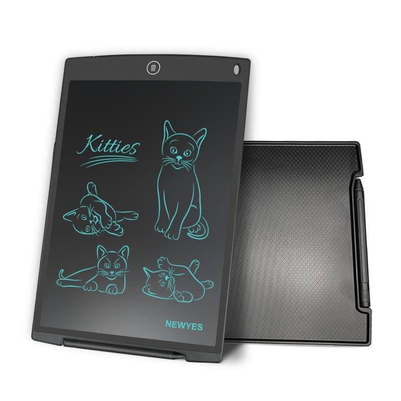 NeWYeS 12 Inch LCD Writing Tablet Digital Electronic Graphics Drawing Board Writing Pad Gift For Kids With Pen Black