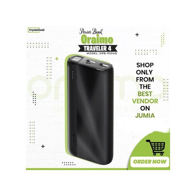20000mAh Power Bank Fast Charing Free Cable Inside