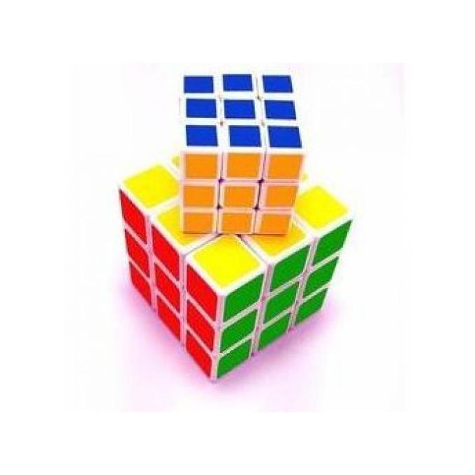 2 In 1 Rubiks Cube 3x3 - Multicolour - (Father And Son Pack)