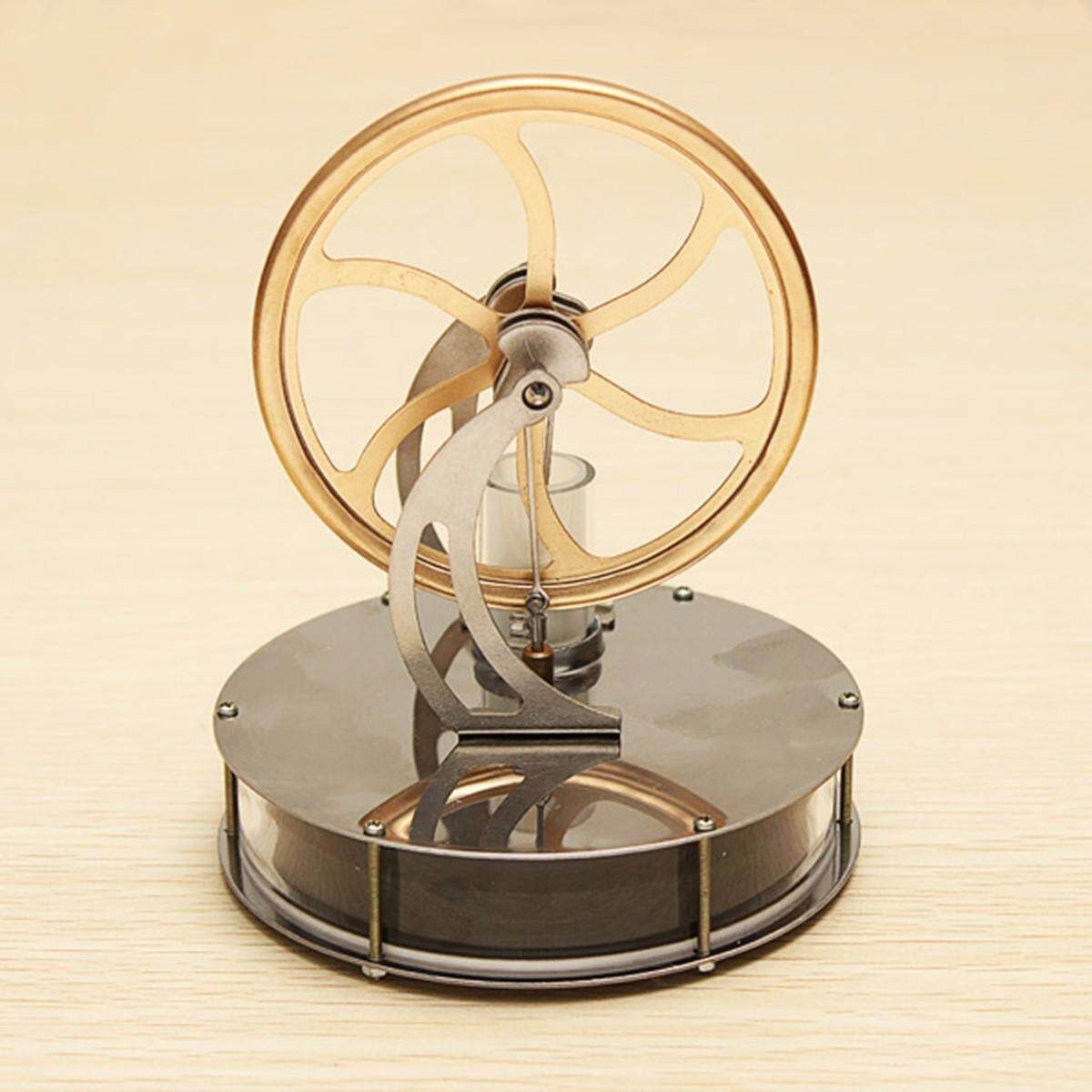 Solar Low Temperature Stirling Engine Model Cool Creative Fun Education Toy Gift