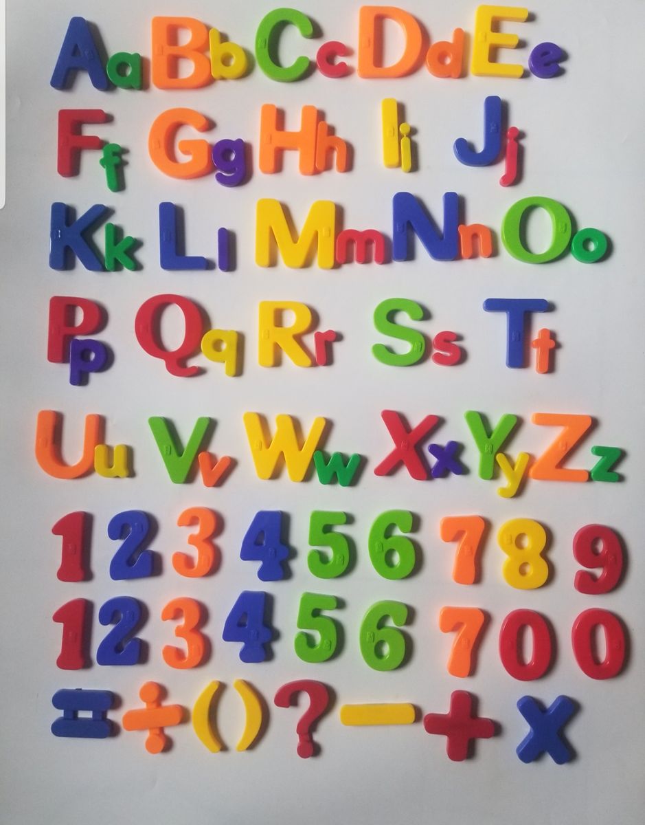 Jumbo Montessori Magnetic  Alphabets And Numbers For Kids.