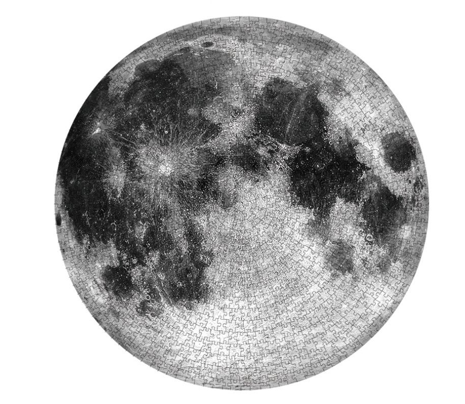 1000 Pcs Round Jigsaw Puzzle 65x65cm Moon