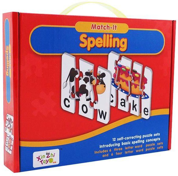 Match -  It Spelling  Word Puzzles