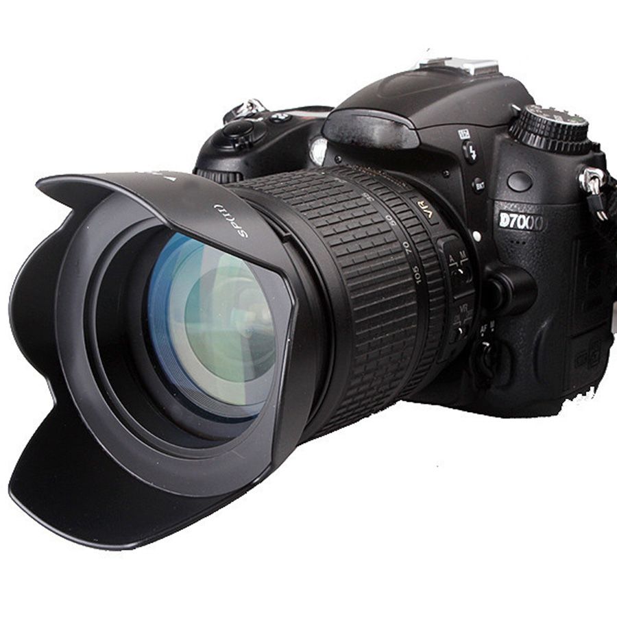 58mm Screw-In Flower Lens Hood For Canon Eos 1300d 1200d