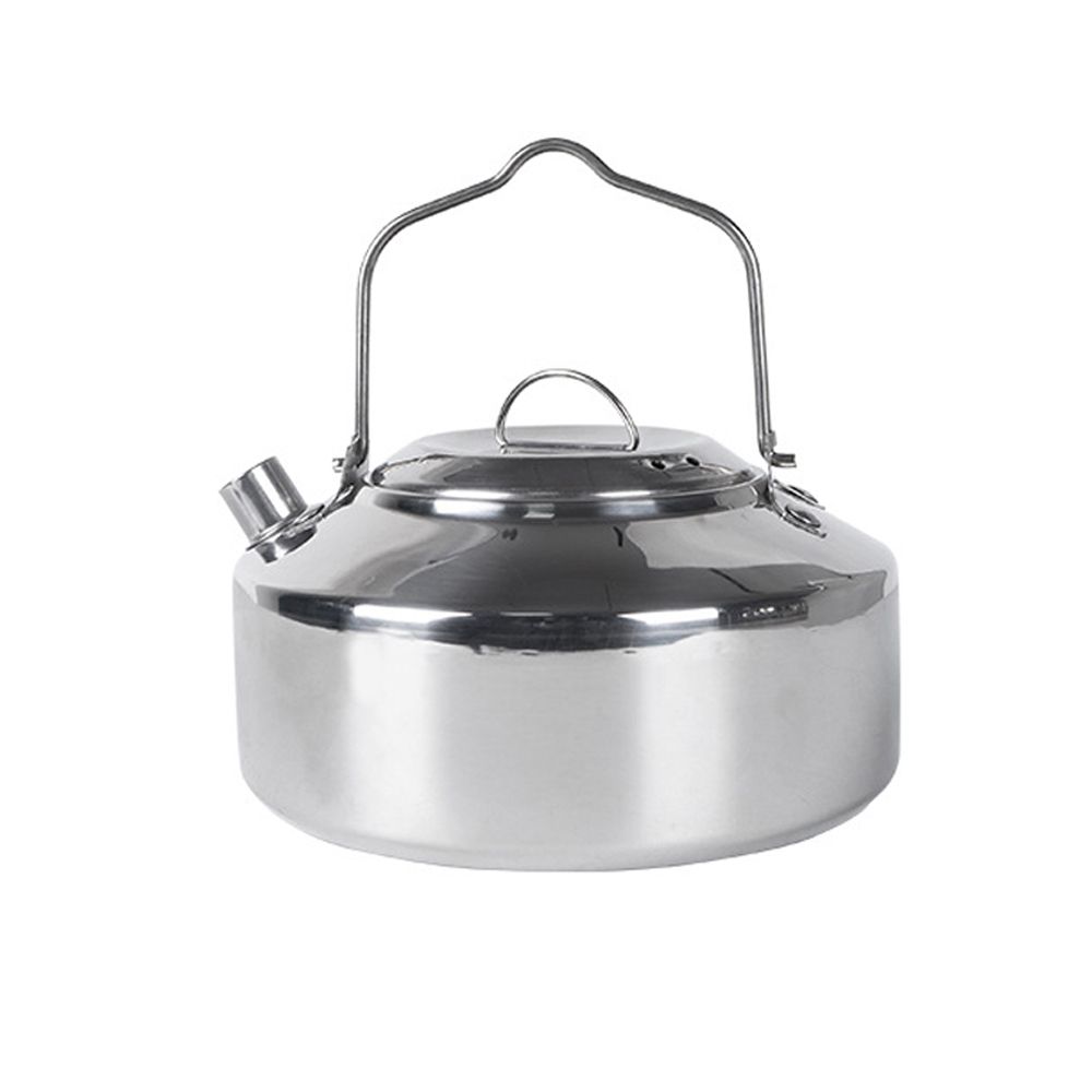 Outdoor Stainless Steel Kettle Locking Handle Camping Hung