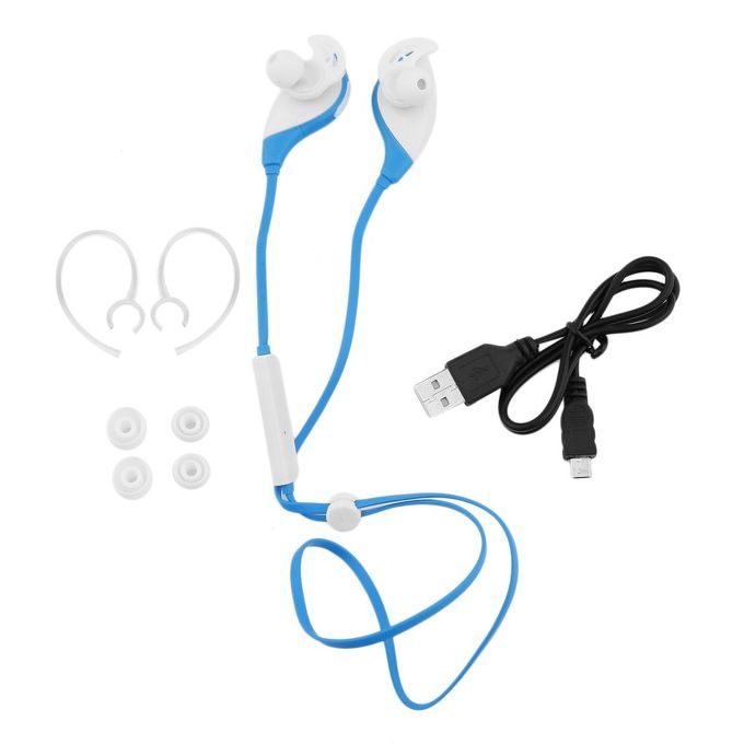 QY7SV 4.1 Wireless Sport Running Handfree Earphones In Ear Earphones-blue