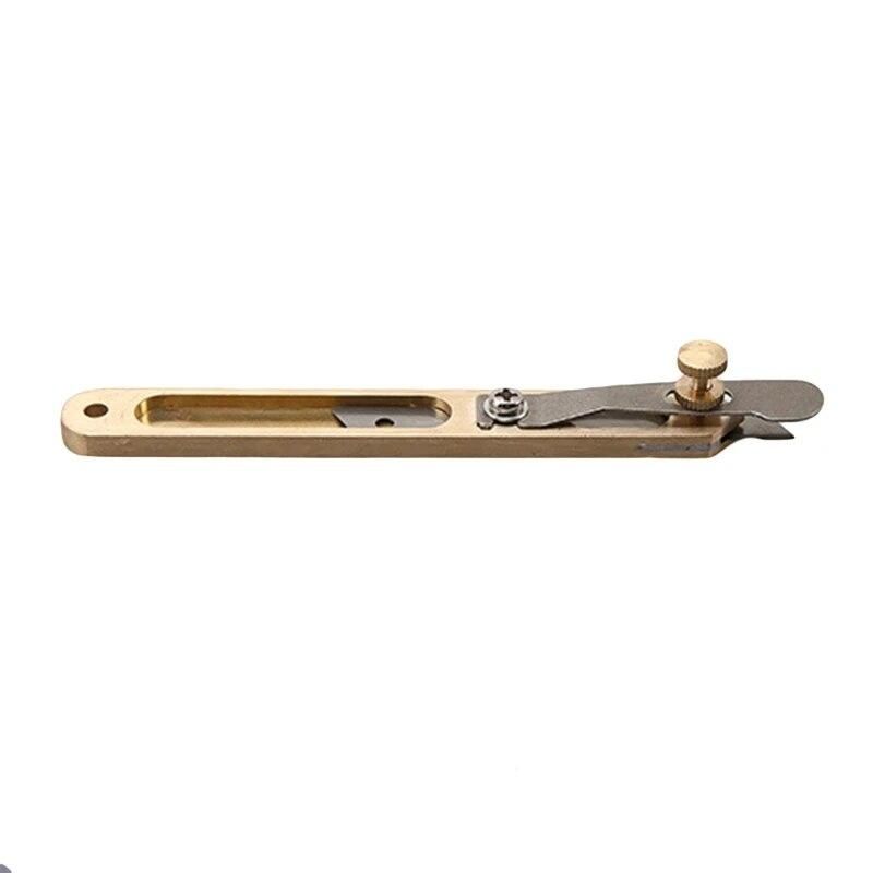 Cutting Accessories Durable Leather Craft Tools DIY Incision Cutter Brass/steel Trimming Tool With Blade
