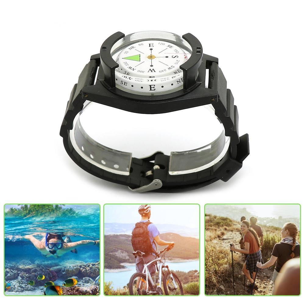 Outdoor Waterproof Tactical Wrist Compass Watch Military