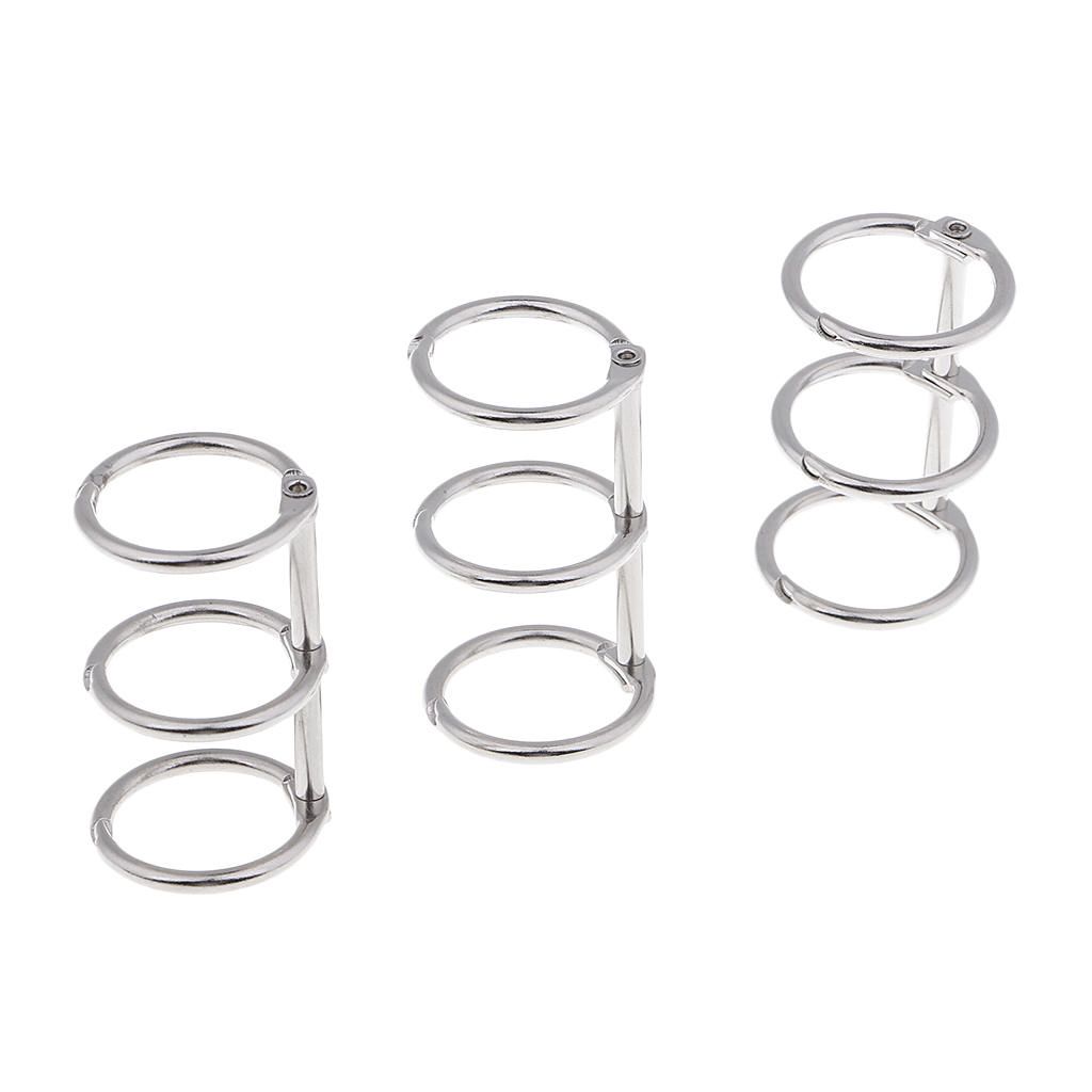3Pcs A5 A6 Album Binder Spiral  Refillable Loose