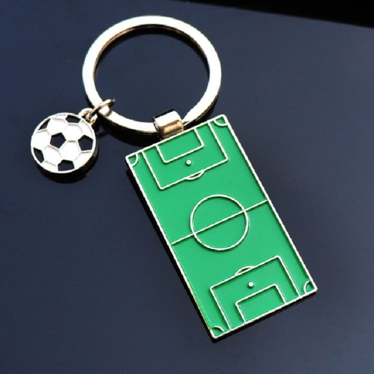2 PCS Creative Football Gift Keychain, Style:Football Stadiums