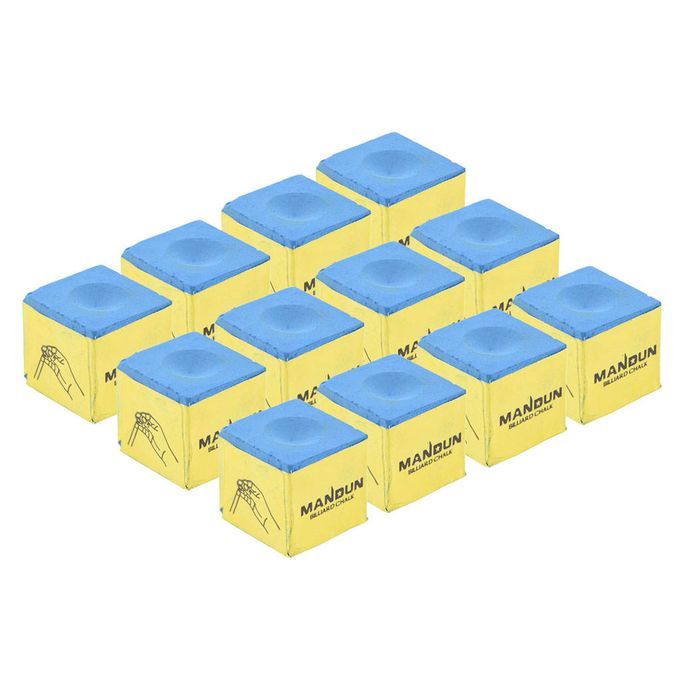 Box Of 12 Cubes Of Pool  Chalk Billiard Accessories Snooker