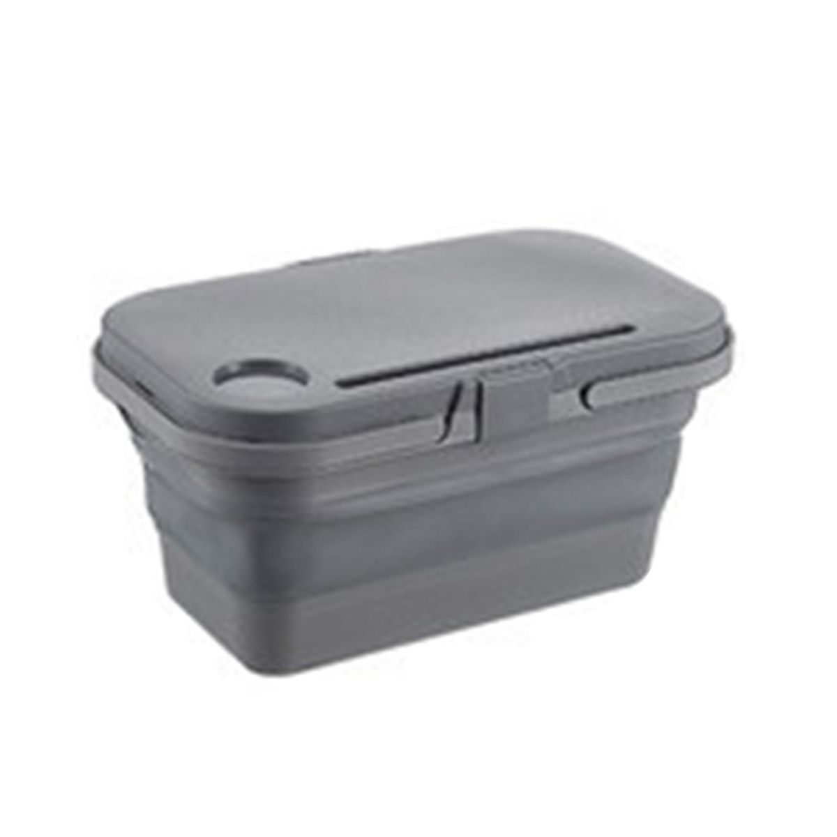 Picnic Food Basket Outdoor Food Fruit Folding Box Grey