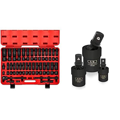 Neiko 02448A 12 Drive Master Impact Socket Set 65Piece Deep
