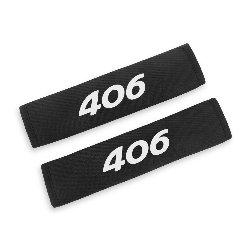 （For 406）2Pcs Car Seat Safety Belt Cover Soft Cushion For Peugeot 208 207 308 206 307 407 2008 3008