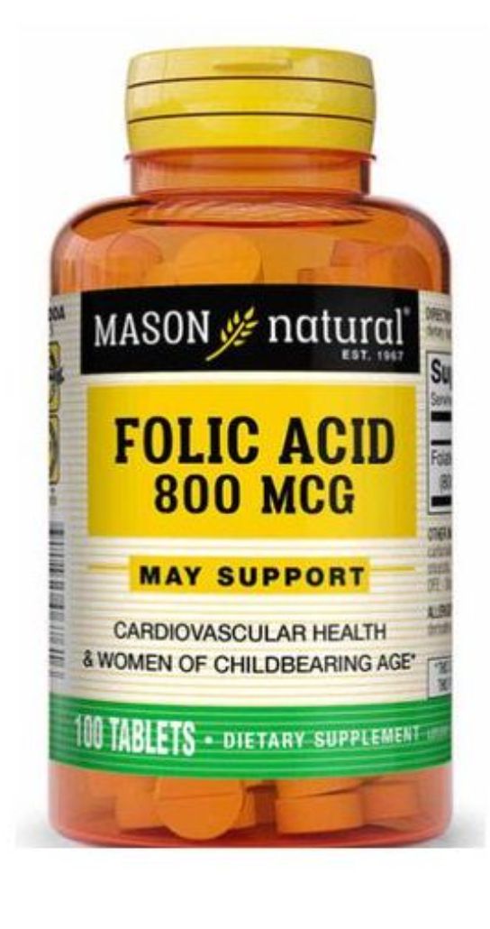 Folic Acid 800mcg 100 Tablets