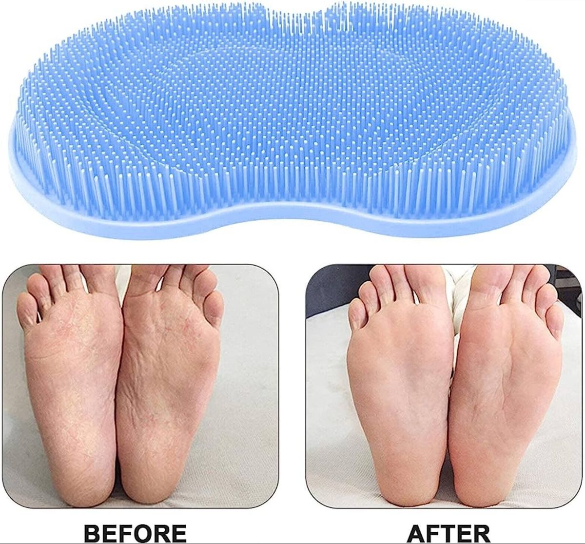 Foot Feet Bathroom Shower Massage Mat Acupuncture Scrubber Massager Exfoliating Washer