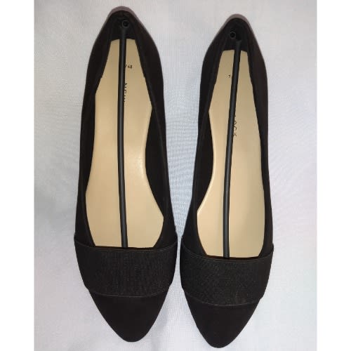 Ladies Suede Office Flat Shoe