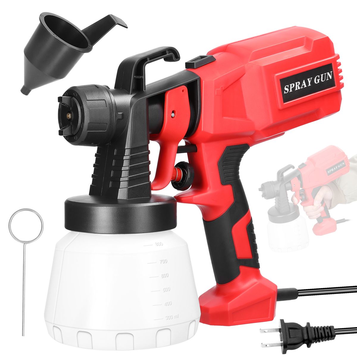 Electric Paint Spraying Machine 800ml Large Capacity Paint