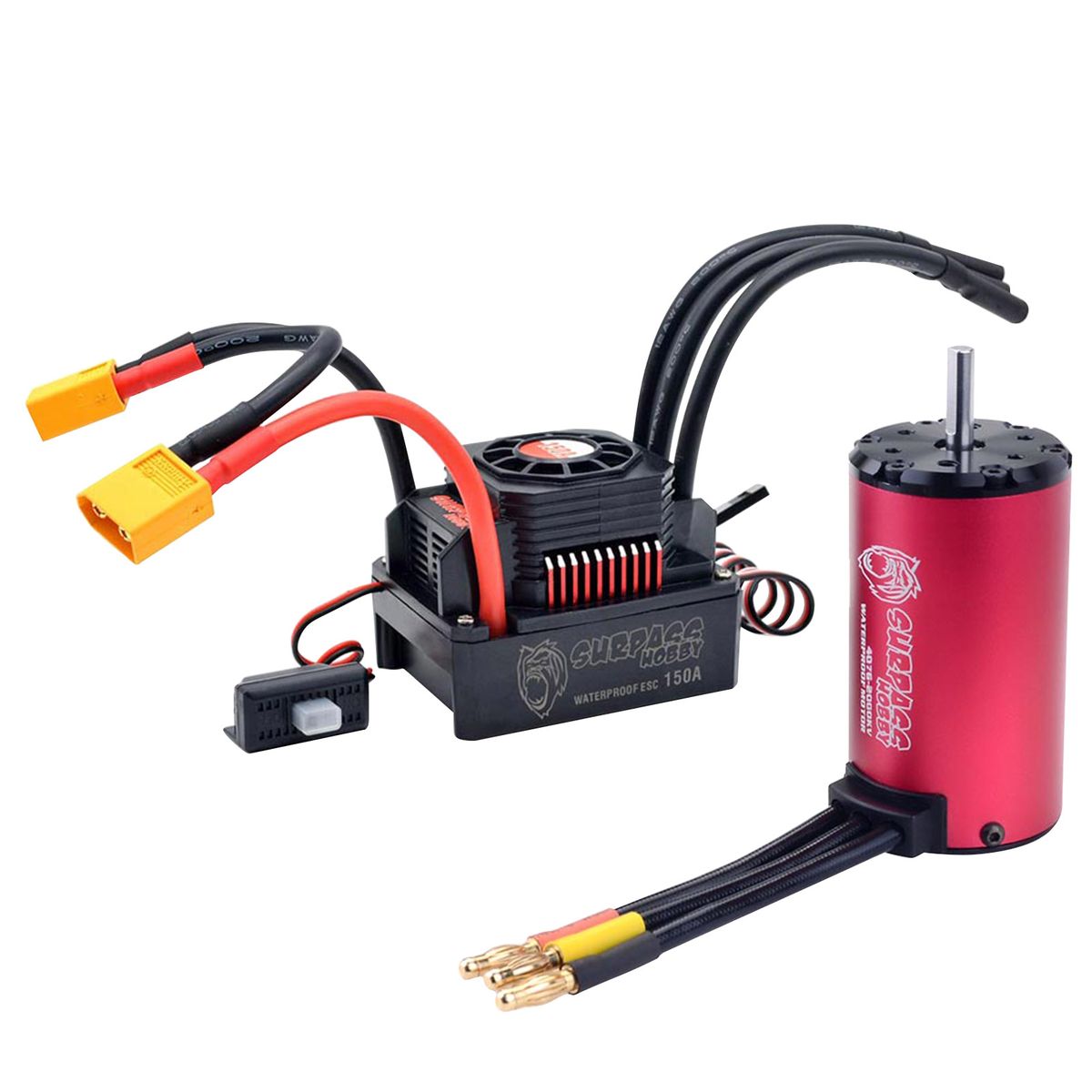 2000 KV 4076 Brushless Motor Waterproof 150A Brushless ESC