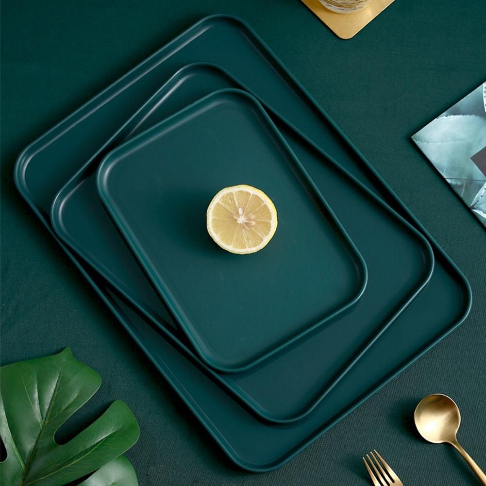 Rectangular Plastic Serving Tray Exquisite Nordic Creative