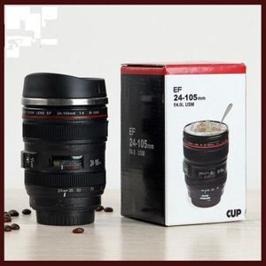 Unique Camera Lens Design Insulated Coffee Cup
